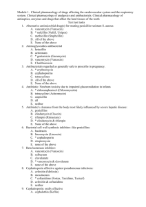 Module 1. Clinical pharmacology of drugs affecting the