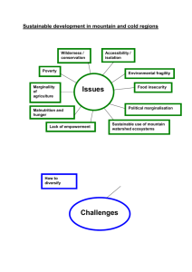 Sustainable development in mountain and cold regions