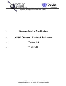 ebXML Message Service Specification