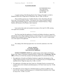 Planning Board 10/03/07 Meeting