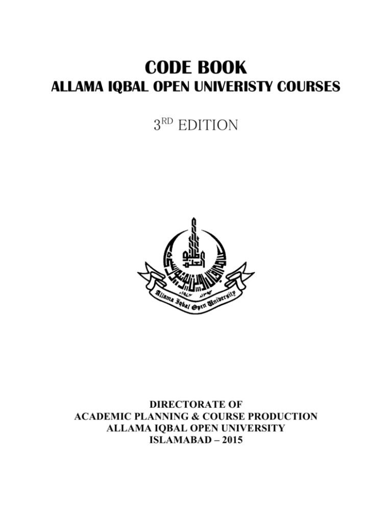 allama iqbal open university assignment code 395