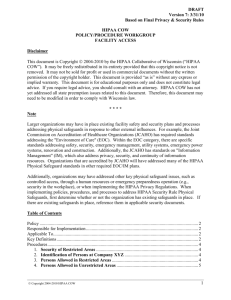 Facility Access Policy Doc