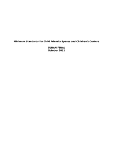 Minimum Standards CFS FINAL Sudan October 2011