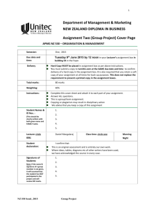 Assignment Two (Group Project)