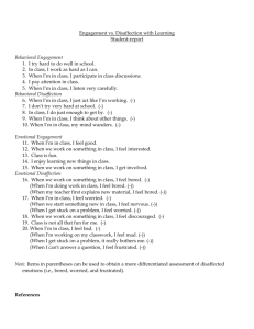 Student-report Engagement vs