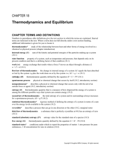 18.2 Entropy and the Second Law of Thermodynamics