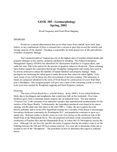 FLOOD FREQUENCY AND FLOODPLAIN MAPPING