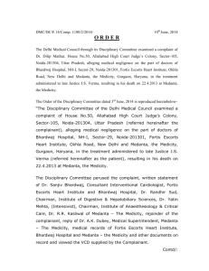Order No-1180 - Delhi Medical Council