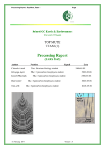 Tennin 1 Geological Evaluation Report