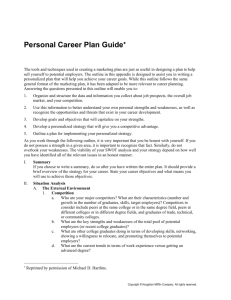 Personal Career Plan Guide
