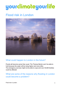 risk of flooding in London
