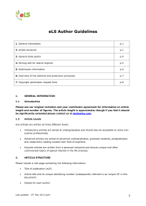 ELS Author Guidelines - Wiley Online Library