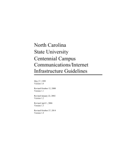 Section 3 - Infrastructure Policies