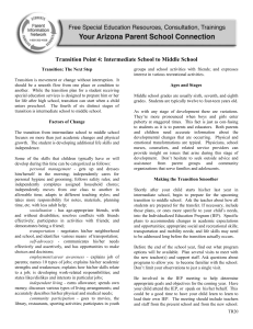 TR20 Transition Point 4 - Lake Havasu Unified School District