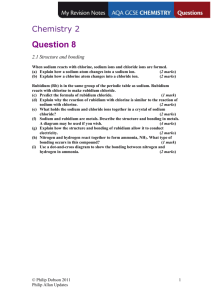 AQA GCSE Chemistry My Revision Notes