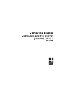 Computing Studies - Education Scotland