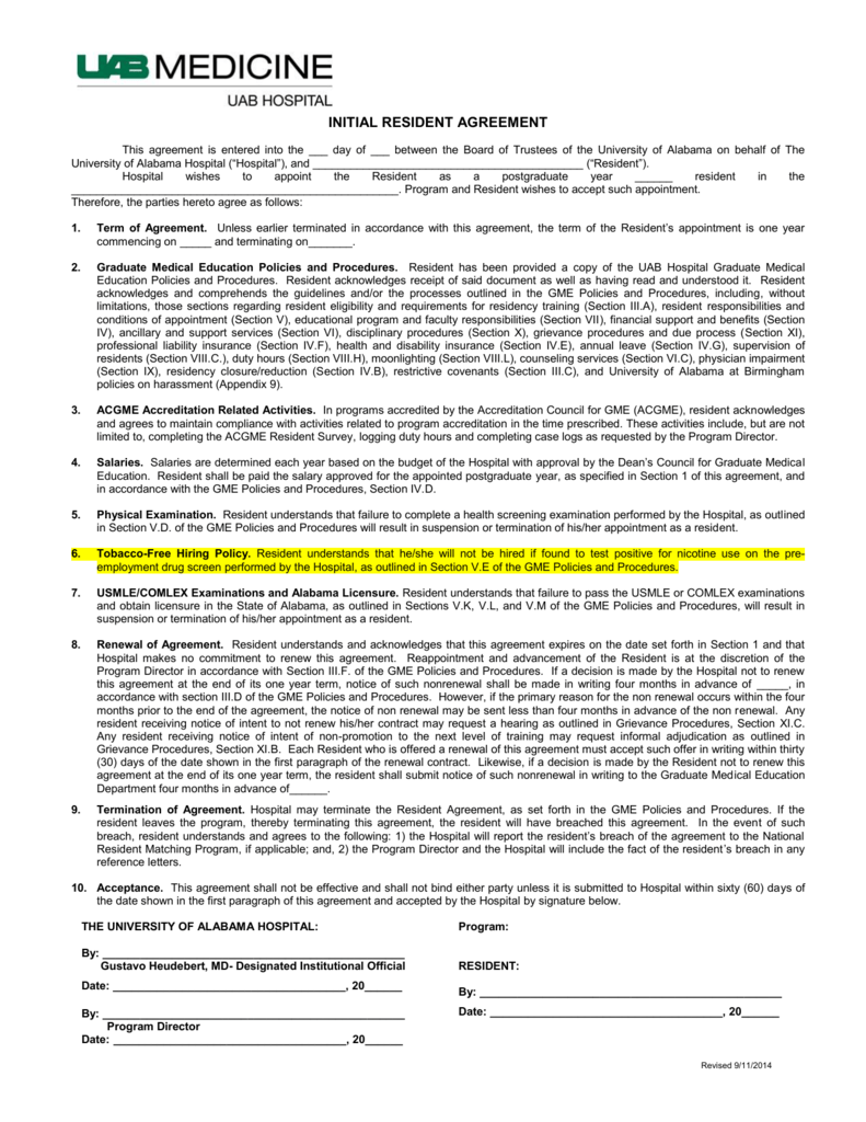 hcbs irss residency agreement template