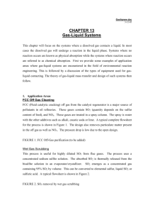 Gas-liquid Reaction : First order reactions