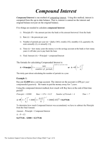 Compound Interest - Daytona State College