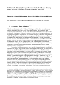 Debating Cultural Differences: Ayaan Hirsi Ali on Islam and