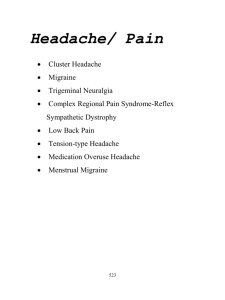 Headache/ Pain
