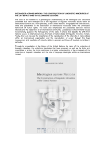 ideologies across nations: the construction of linguistic minorities at