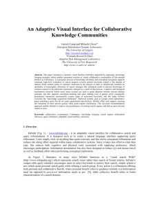 An Adaptive Visual Interface for eCollaboration