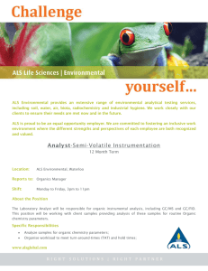 ALS Environmental provides an extensive range of environmental