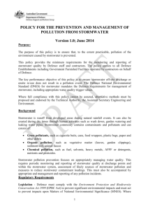 AQUOUS FILM FORMING FOAM (AFFF) DIRECTIVES