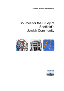 Jewish Study Guide v1-3 - Sheffield City Council