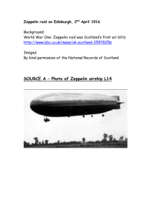 Zeppelin raid on Edinburgh - 2 April 2015