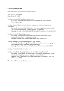 Lecture plan SOS 4901