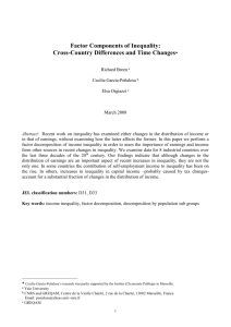Factor Components of Inequality: