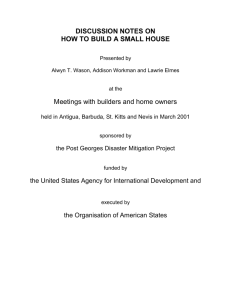 Discussion Notes on How to Build a Small House