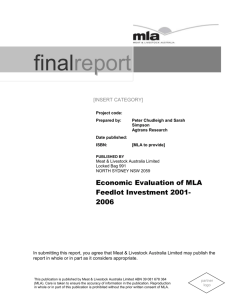 Appendix 1: Reducing the Heat Load for the Australian Feedlot
