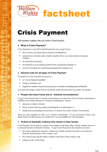 Crisis Payment