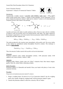 Preparation of standard potassium iodate(V) solution
