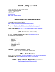 Research Guide - Boston College