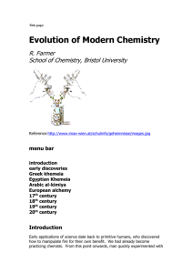 web project - School of Chemistry