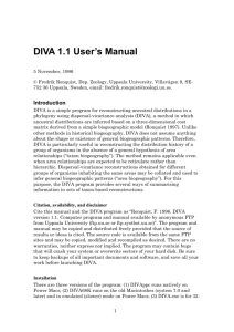 DIVA 1.1 User`s Manual
