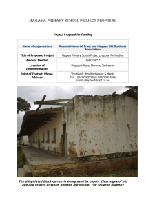 Magaya Primary School Project Proposal