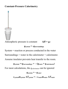 Using Enthalpies of Formation to Calculate Enthalpies of Reaction