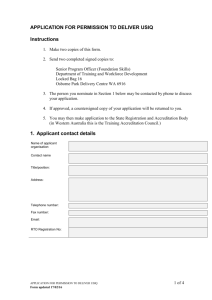 USIQ Registration Form - VETinfoNet