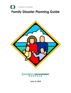 Family Disaster Plan and Personal Survival Guide Family Disaster