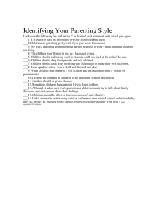 Identifying Your Parenting Style