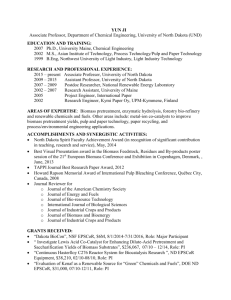 Dr. Ji`s Resume - University of North Dakota