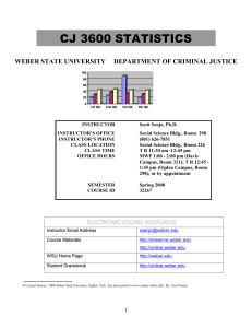 Criminal Justice 3600 TR Statistics