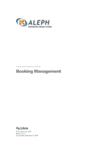 Booking Management