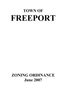 FREEPORT ZONING ORDINANCE