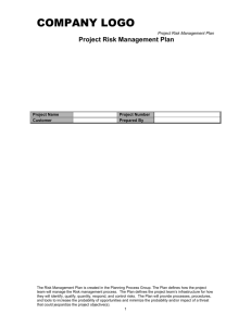Risk Management Plan - ProjectManagement.com